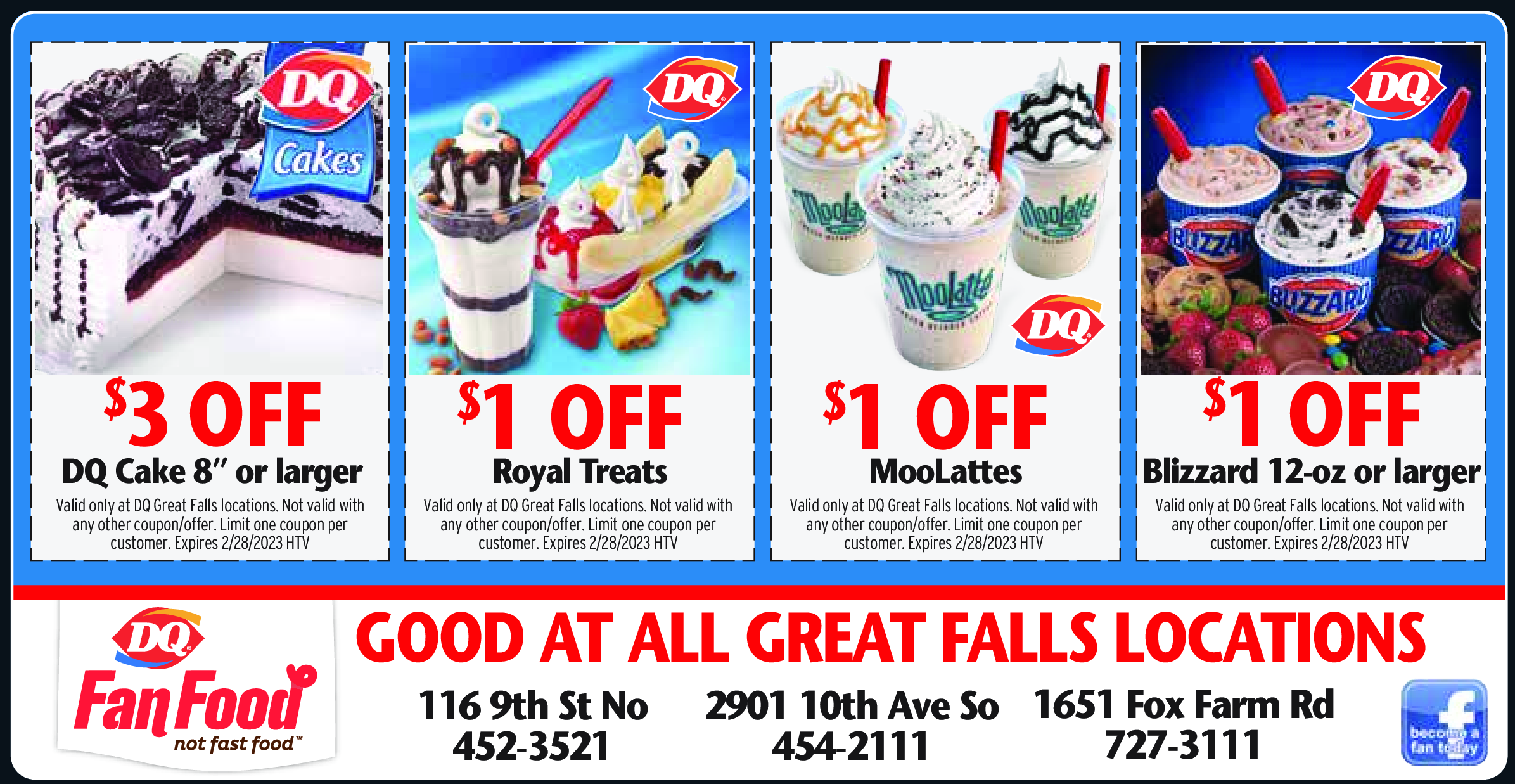 Dairy Queen Great Falls Coupons