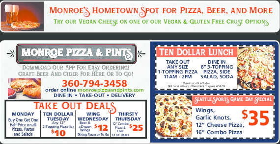 Monroe/Sky Valley Coupons, Free Restaurant Coupons Online - Hometown Values