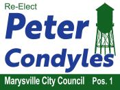 Coupon Offer: Re-Elect Peter Condyles for Marysville City Council Pos. 1