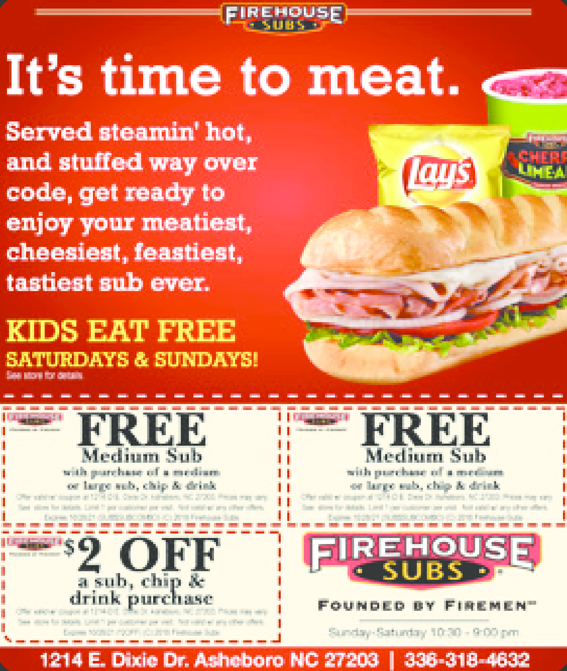 Firehouse Subs Coupons