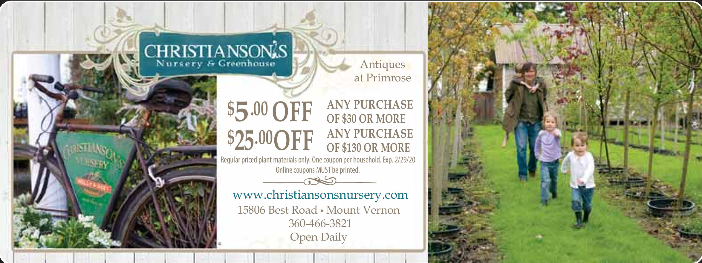 Christianson's Nursery & Greenhouse Coupons