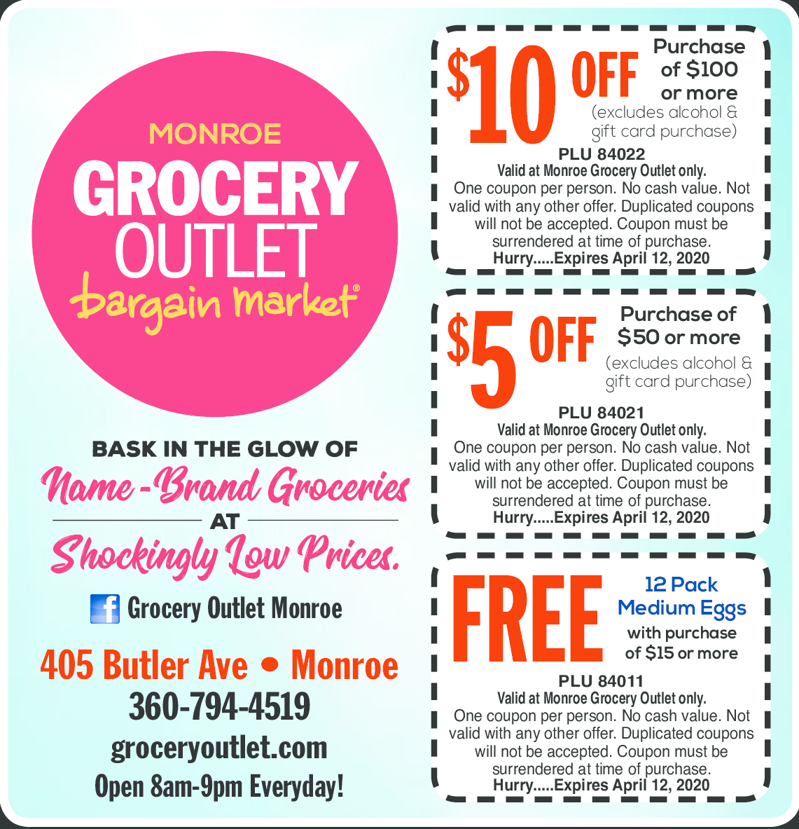 Grocery Outlet Monroe/Sky Valley Coupons