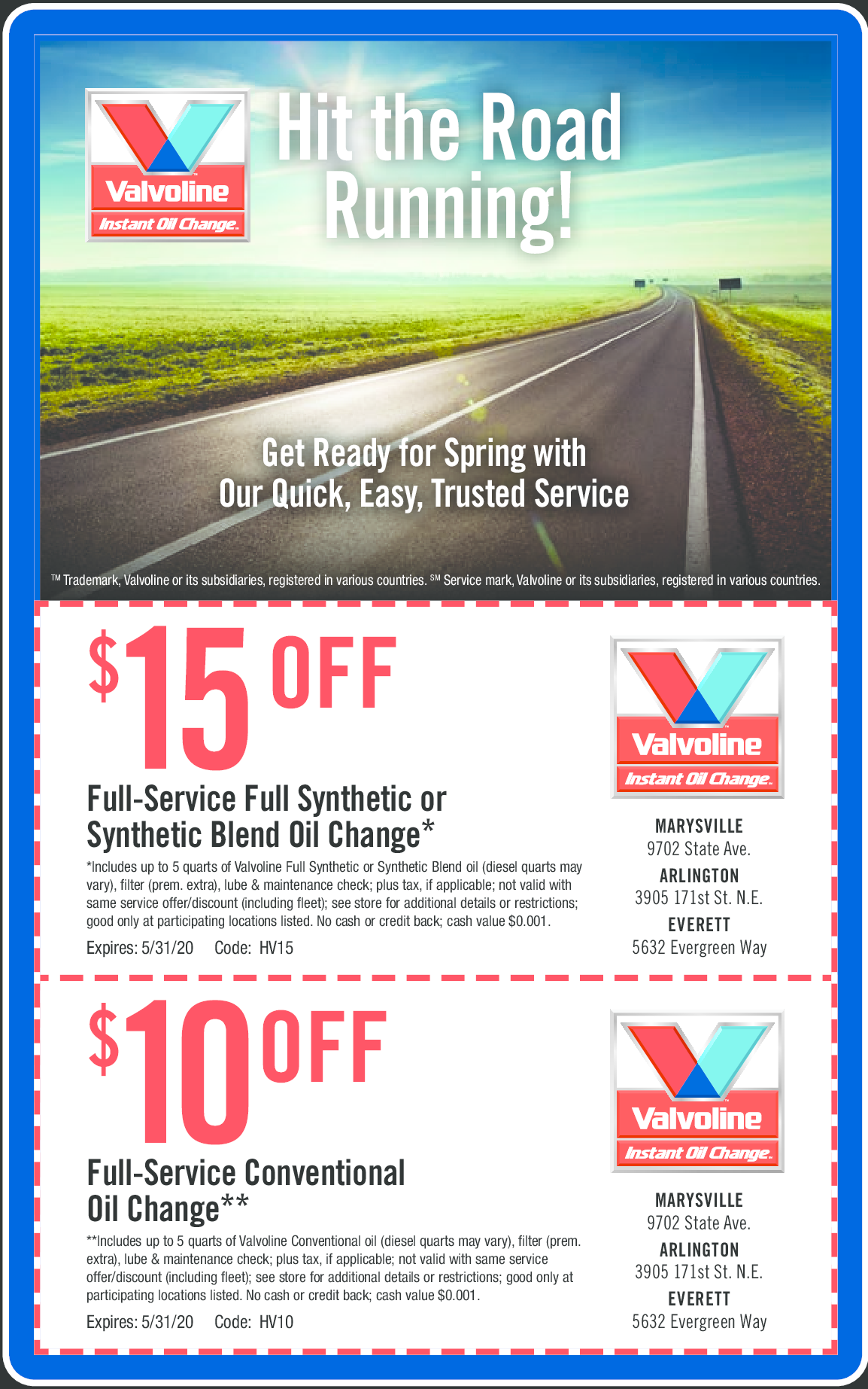 Valvoline Coupons