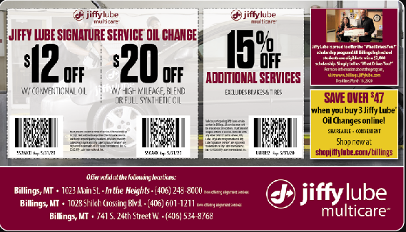 Jiffy Lube Coupons