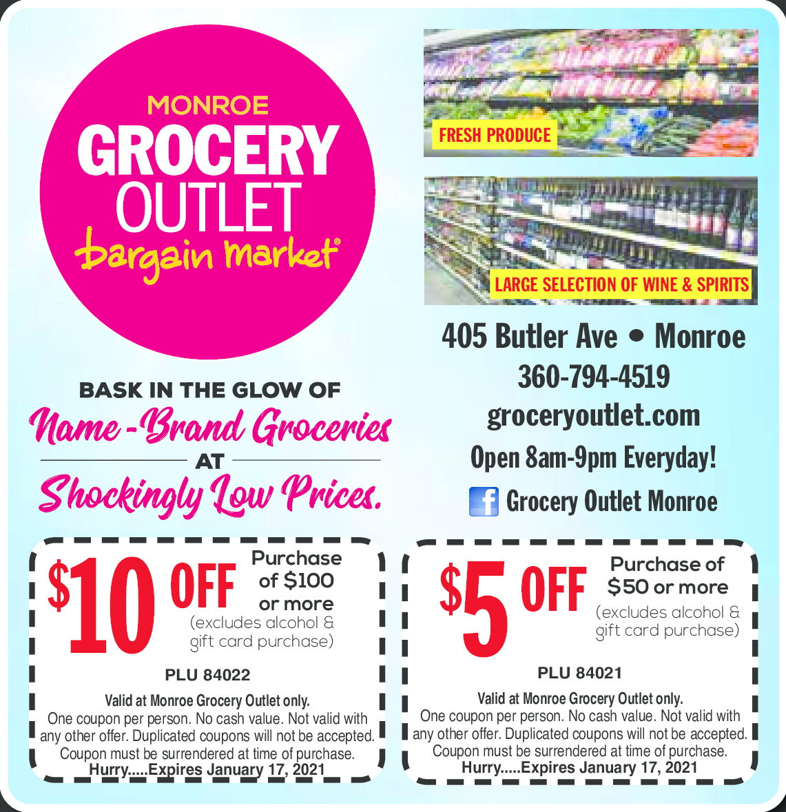 Grocery Outlet Monroe/Sky Valley Coupons