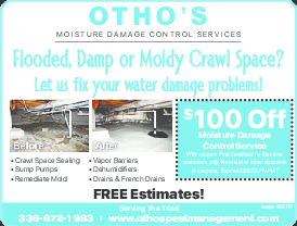Coupon Offer: $100 Off Moisture Damage Control Services