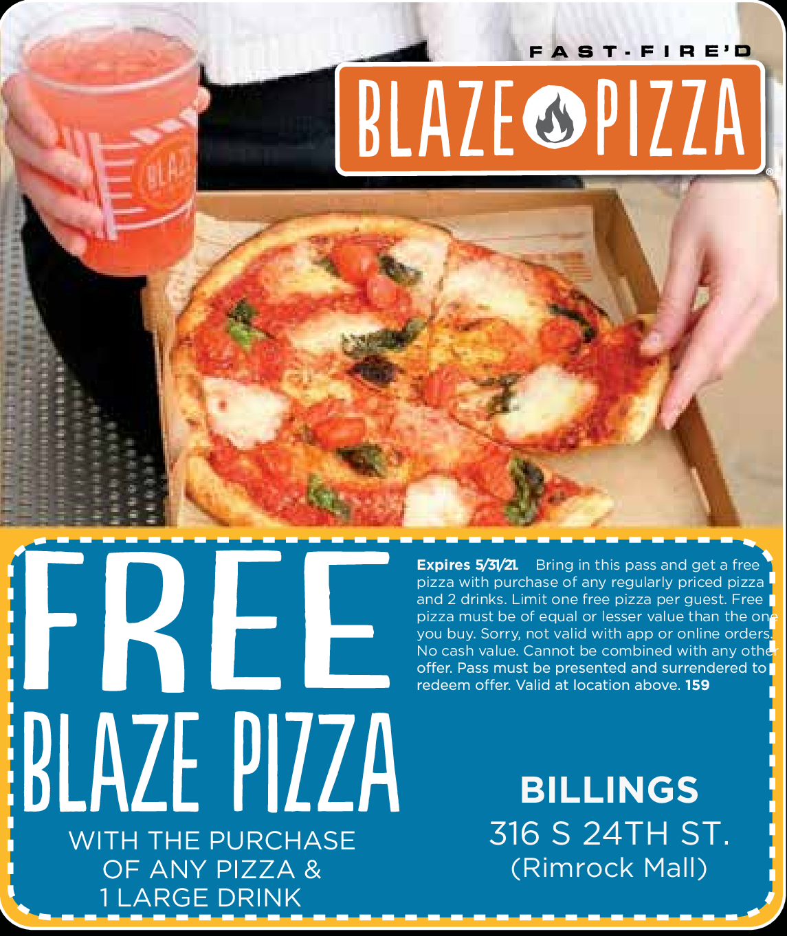 Blaze Pizza Coupons