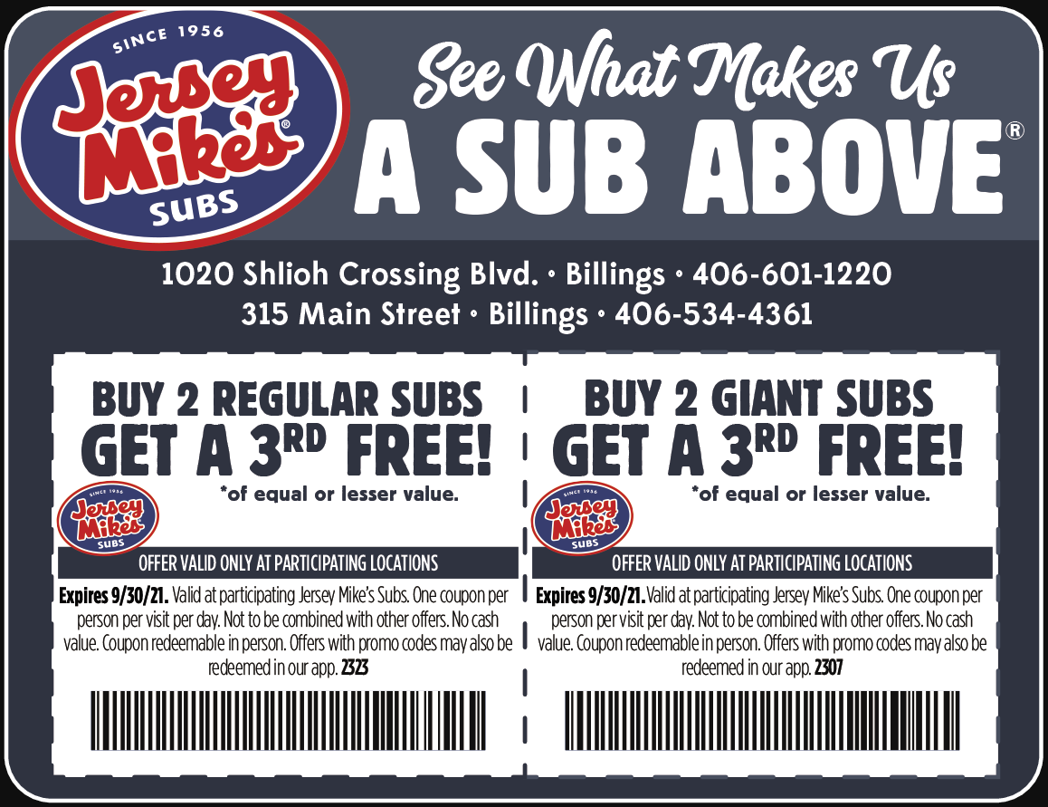 Printable Jersey Mike's Coupons