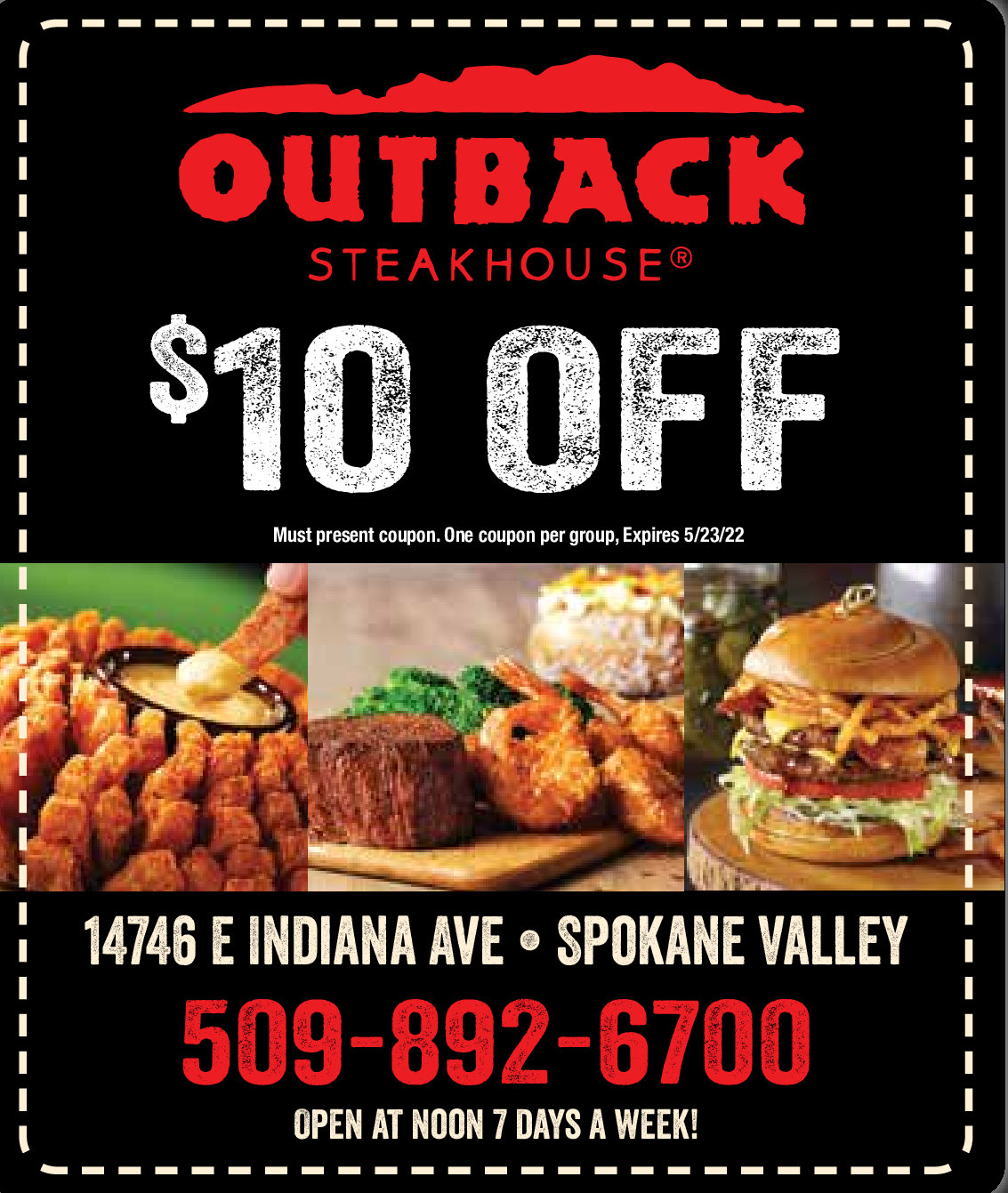 Outback Steakhouse Spokane Valley Mall Coupons