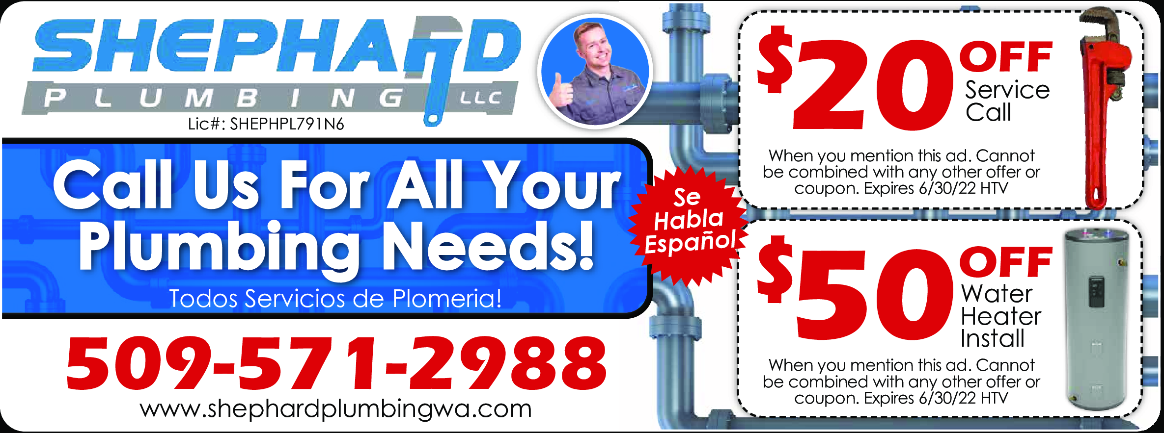 Shephard Plumbing LLC Coupons