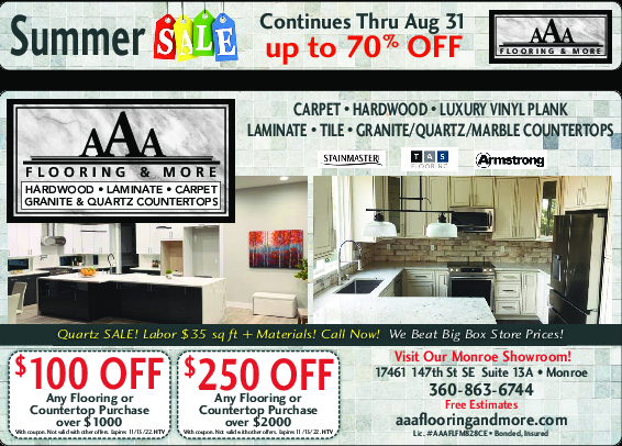 Coupon Offer: $100 OFF Any Flooring or Countertop Purchase over $1000