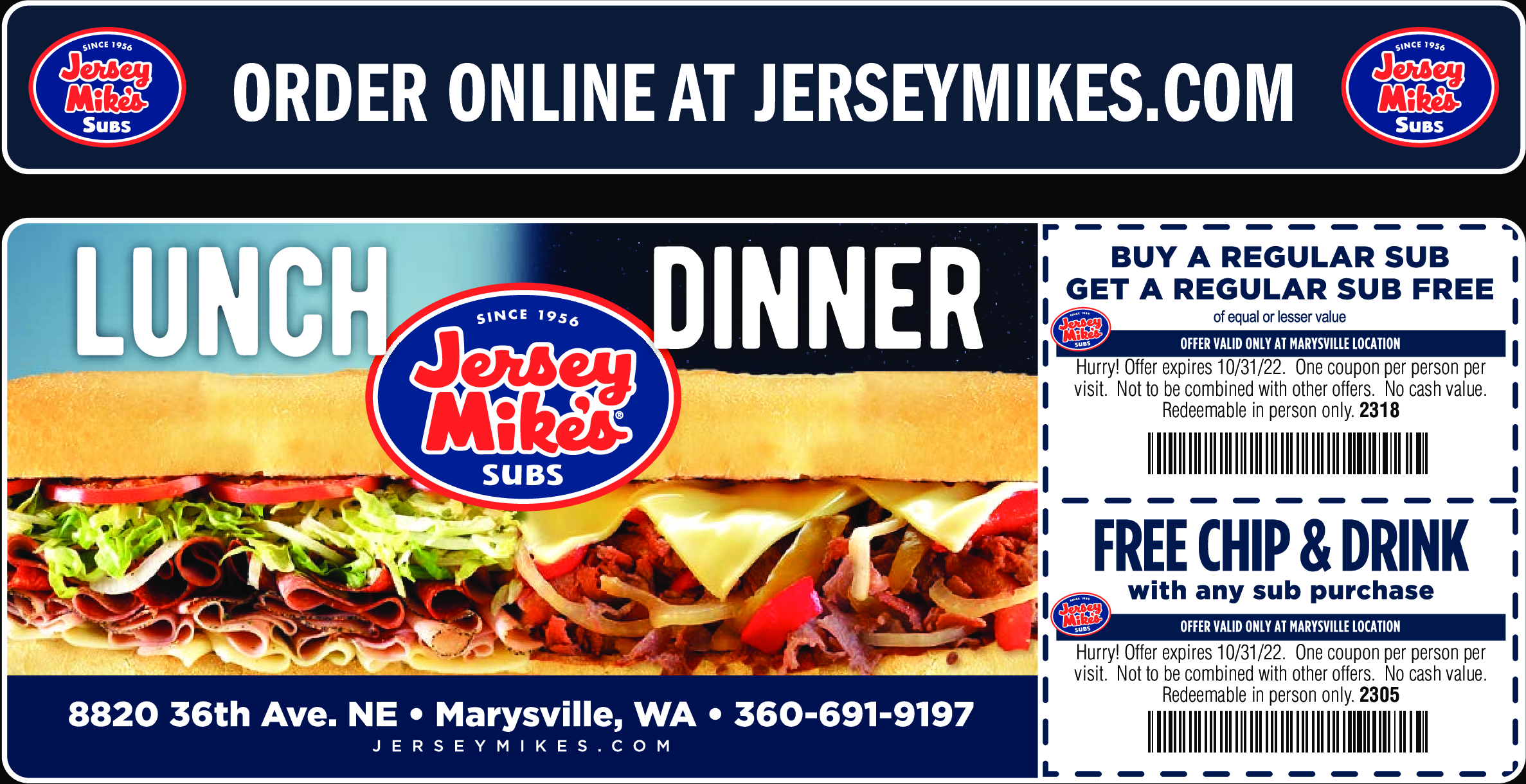 Jersey Mikes Coupons