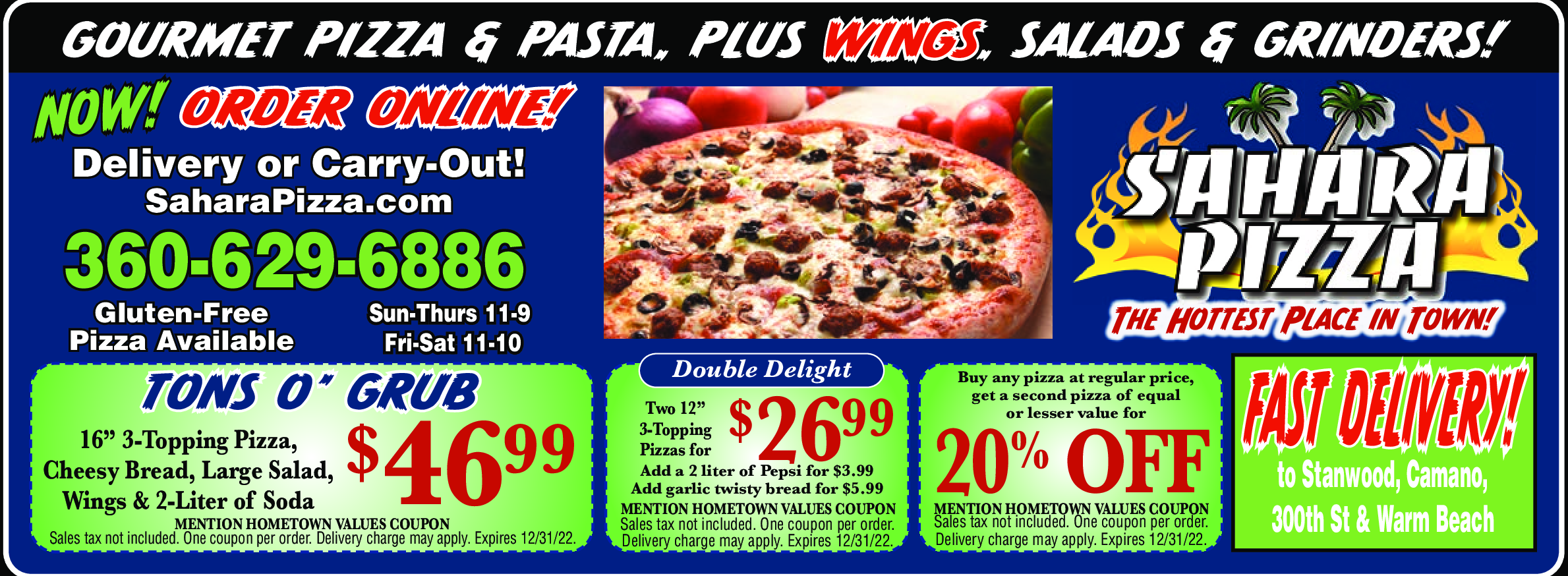 Sahara Pizza Coupons