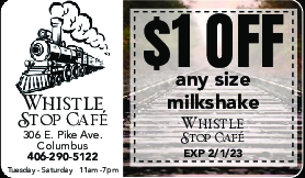 Coupon Offer: $1 OFF any size milkshake