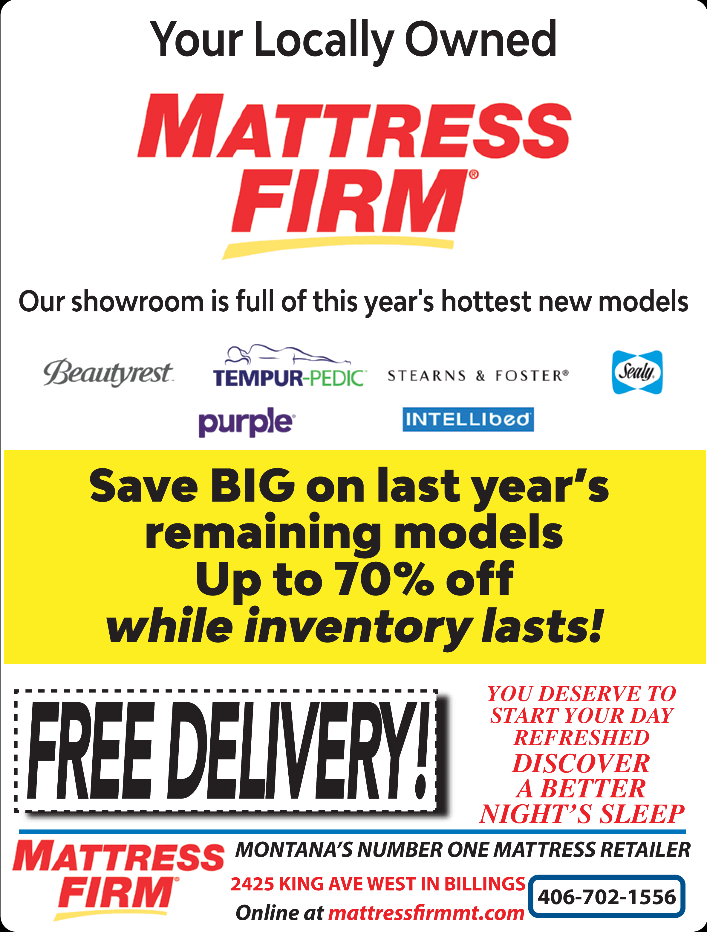 Mattress Firm Billings West End / Laurel Coupons