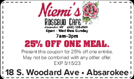 Coupon Offer: 25% OFF One Meal