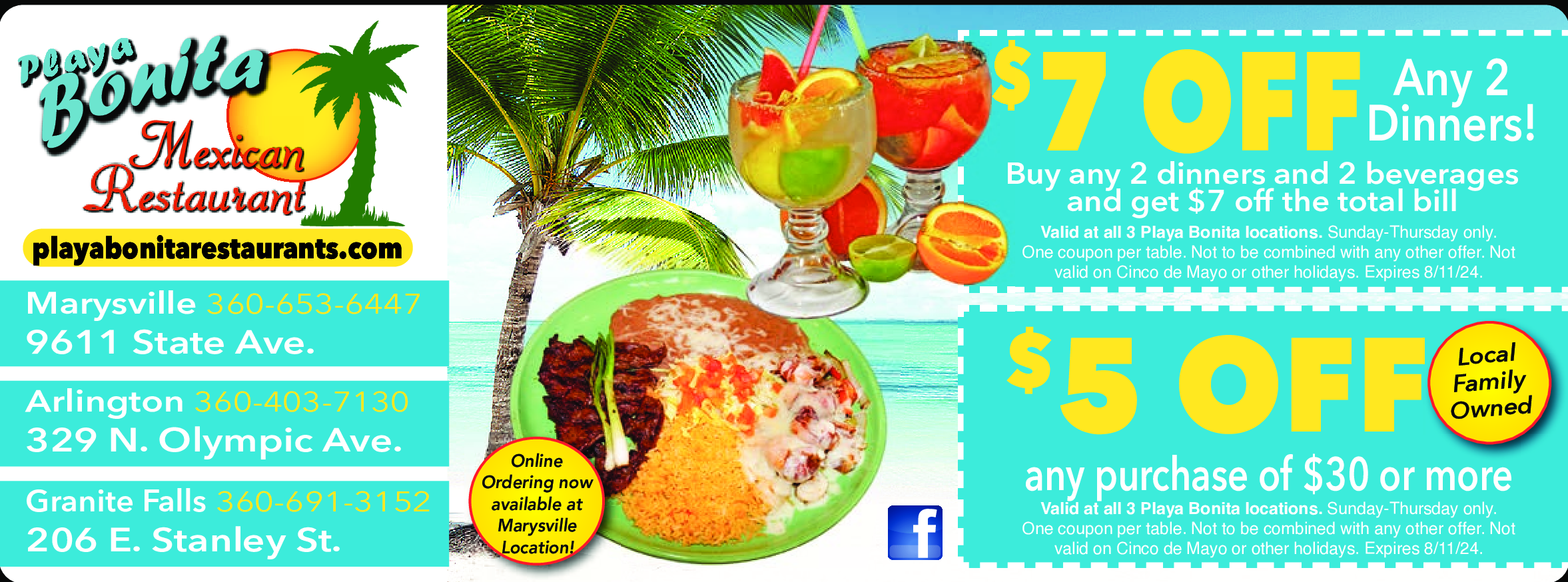 Playa Bonita Marysville/Tulalip Coupons