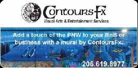 Coupon Offer: Add a touch of the PNW to your BnB or business with a mural by ContoursFx