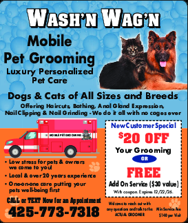 Coupon Offer: New Customer Special! $20 OFF Your Grooming OR FREE Add On Service ($30 Value)