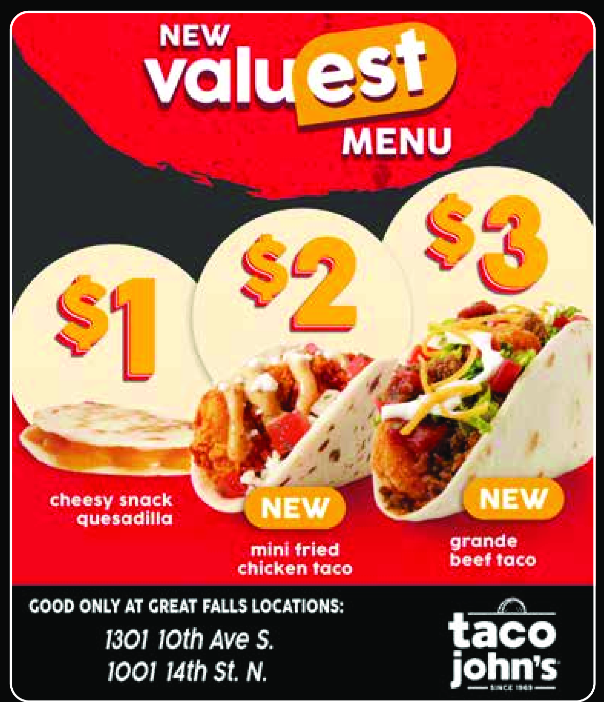 Taco Johns Great Falls Coupons